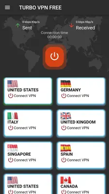 Turbo VPN Free android App screenshot 1